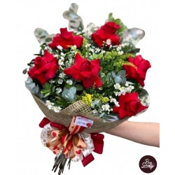 Buquê 6 rosas importadas