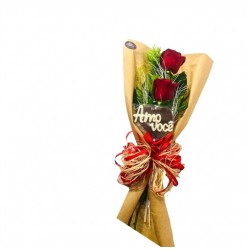 Ramalhete 2 Rosas Nacionais + Chocolate Deustare