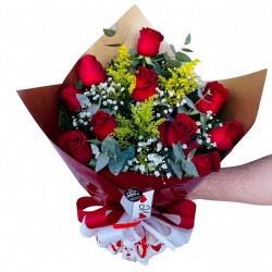 Buquê 10 Rosas Nacionais