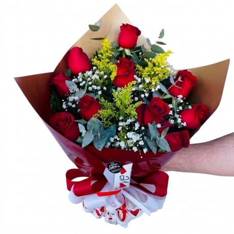 Buquê 10 Rosas Nacionais