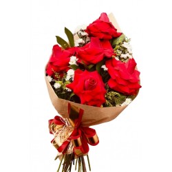Buquê 5 rosas importadas