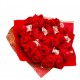 Buquê 20 Rosas Importadas + 9 Raffaellos