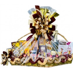 Cesta GG Luxo Dourado Premium