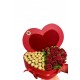 Box Coração de Luxo C/ Ferrero e Rosas