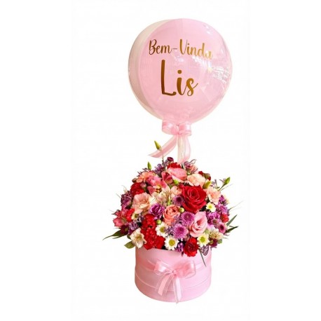 Box Flowers M + Bubble M Personalizado